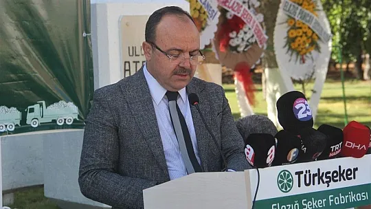 Şeker pancarı alım ve işletme kampanyası açılış töreni yapıldı