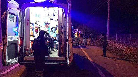 Yoldan çıkarak ağaca çarpan otomobil hurdaya döndü