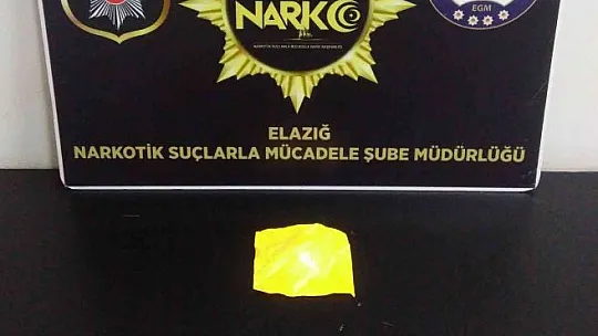 Elazığ'da uyuşturucu operasyonu