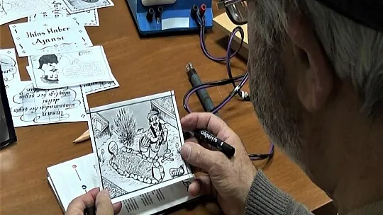 Bayburtlu Karslıoğlu ömrünün yarısını karikatür çizmeye harcadı