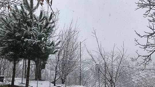 Elazığ'ın yüksek kesimlerinde kar etkili oldu