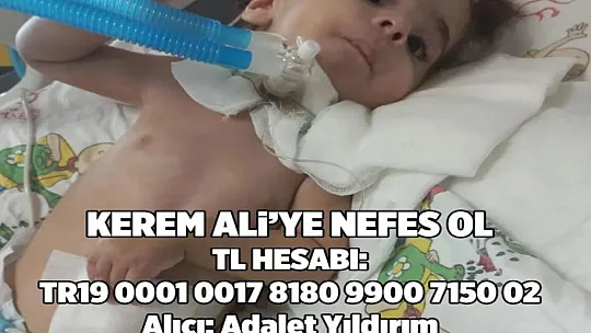 Elazığ SMA hastası minik Kerem Ali için seferber oldu