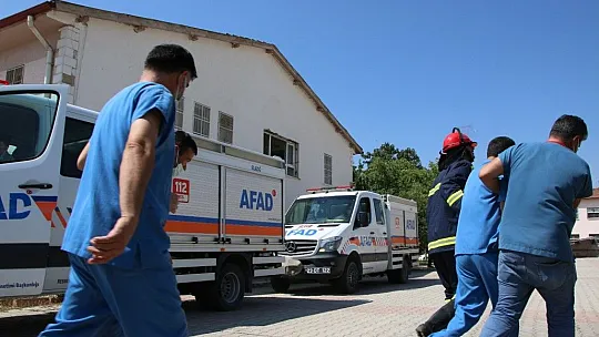 Nefes kesen deprem ve yangın tatbikatı