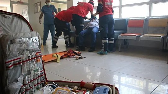 Nefes kesen deprem ve yangın tatbikatı