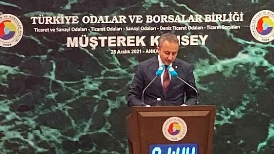 Elazığ TSO Başkanı Arslan, TOBB'da konuştu
