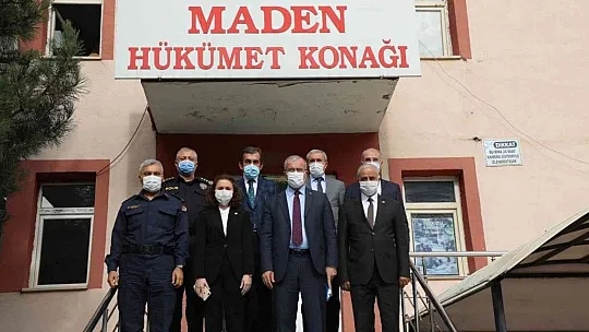 Elazığ Valisi Toraman, Maden'de incelemelerde bulundu
