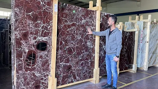 Elazığ vişne mermeri üreticisine ABD'den 5 bin mezar taşı siparişi
