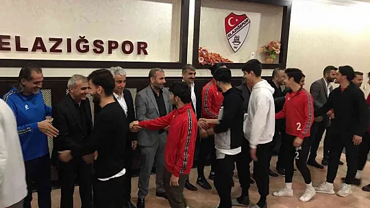 Elazığspor'da bayramlaşma töreni