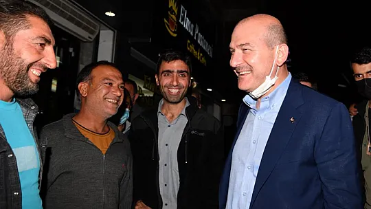 Bakan Soylu Tunceli'de esnafı ziyaret etti