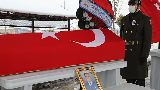 Elazığlı Üsteğmen son yolculuğuna uğurlandı