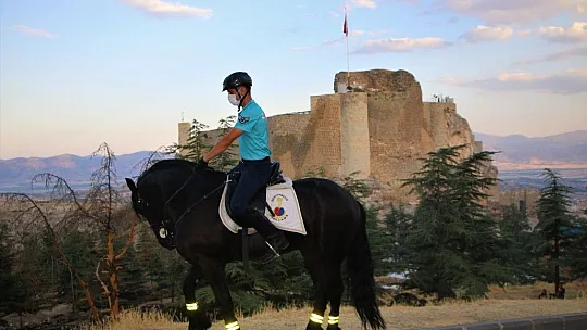 Harput'ta atlı jandarma timlerine yoğun ilgi