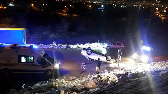Şarampole uçan otomobilde 1 kişi hayatını kaybetti