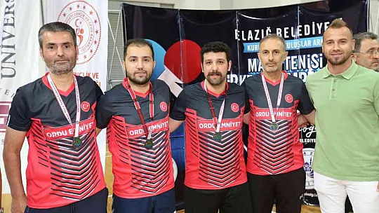 Kurum ve kuruluşlar arası masa tenisi Türkiye Şampiyonası sona erdi