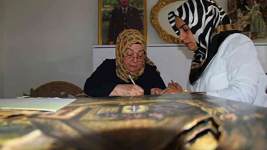 Şehit annesinden şehit oğluna özel çalışma
