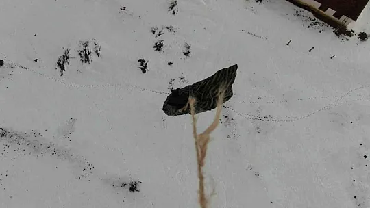 Jandarma ekipleri hastaya ilacını drone ile ulaştırdı