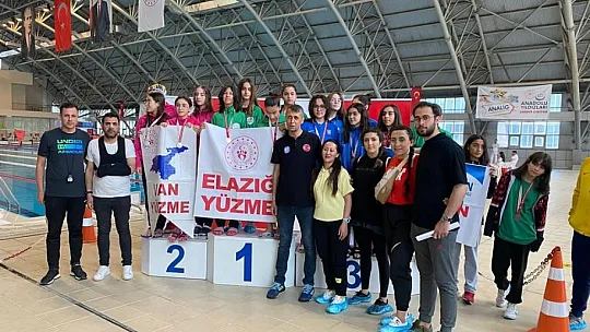 Yüzmede Elazığ takımlarından büyük başarı