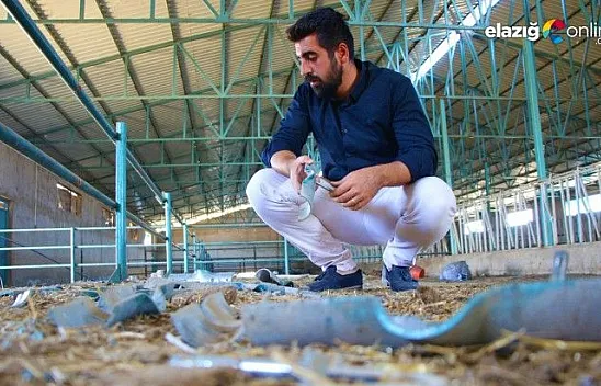 Çiftliğe giren hırsızlar 500 bin liralık malzemeleri çaldılar