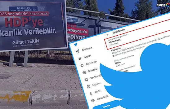 Asılan afişler Türkiye gündeminde!