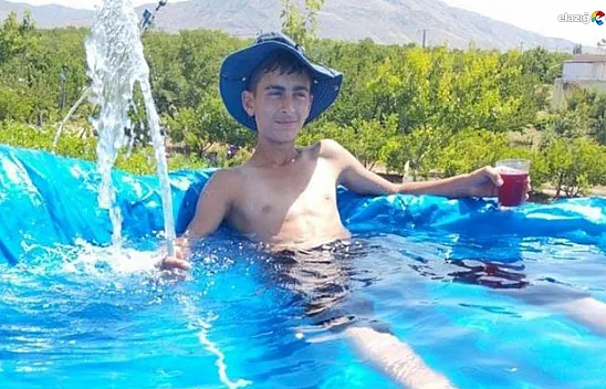 Baskilli çocuklardan brandalı havuz keyfi!