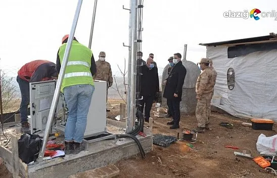 Çemişgezek'in o köyünde telefonu göndere çekme işlemi bitti
