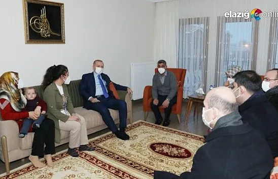 Cumhurbaşkanı Erdoğan'dan Depremzede Aileye Ziyaret