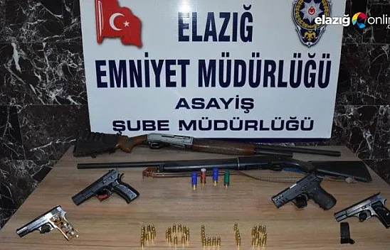 Elazığ'da aranan 33 şüpheli yakalanıp, tutuklandı