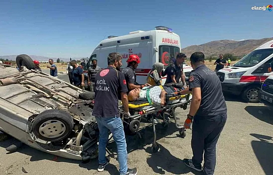 Elazığ-Bingöl Karayolunda feci kaza! 1 ölü, 2'si ağır 4 yaralı