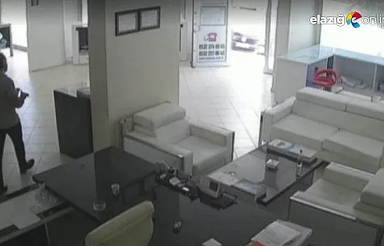 İş yerinin kurşunlama anı güvenlik kameralarına yansıdı