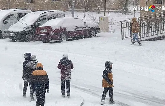 Elazığ'da okullar tatil edildi