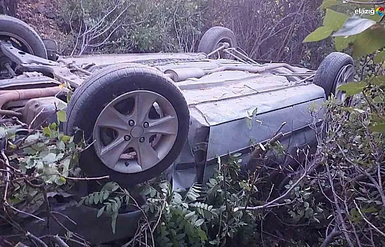 Elazığ Alayaprak köy yolu üzerinde trafik kazası! 4 yaralı
