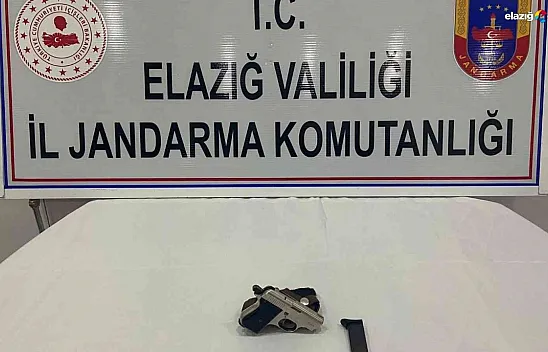 Elazığ'da ruhsatsız tabanca ele geçirildi