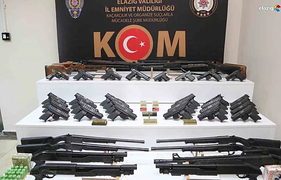 Elazığ'da silah kaçakçılığı operasyonu: 9 gözaltı