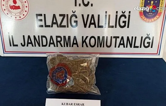 Elazığ'da uyuşturucu ile mücadele:2 gözaltı
