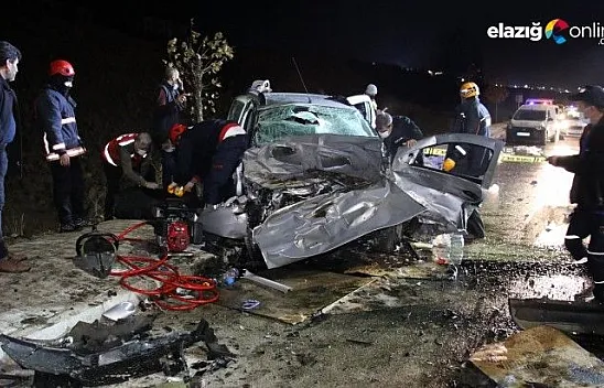 Elazığ'daki feci kazada ölü sayısı 4'e yükseldi