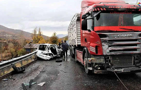Elazığ'daki kazada 1 kişi hayatını kaybetti