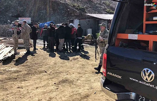 Alacakaya'da maden ocağında göçük!