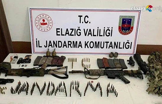 Etkisiz hale getirilen 2 teröristten, silah ve bombaların yanı sıra gizlenme kamuflajı ele geçirildi