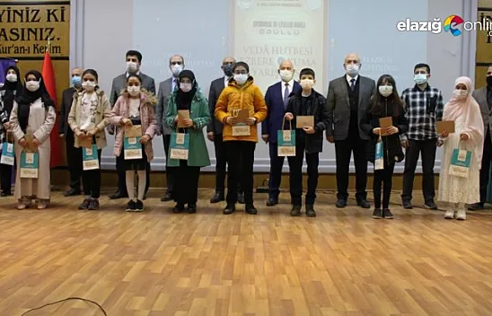 Ezbere Veda Hutbesi Okuma Yarışması'nın ortaokul ayağı bugün gerçekleştirildi