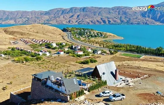 Göl manzaralı bungalov evler Elazığ'ın turizmine katkı sağlayacak