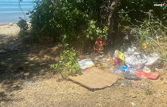 Hazar Gölü'nden Üzen Görüntüler: Elazığ'ın Cennet Köşesi Çöplüğe Döndü!