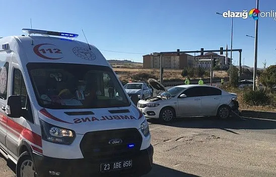 İki otomobilin çarpıştığı kazada 1 kişi yaralandı