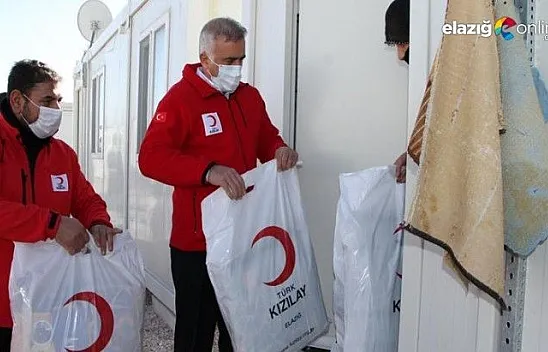 Kızılay Elazığlı depremzedeleri yalnız bırakmadı