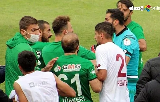 Maçın ardından saha birden karıştı