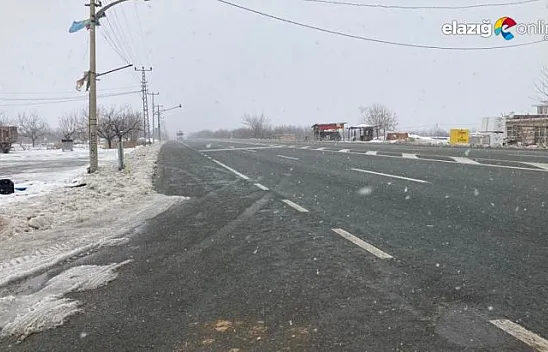 Malatya-Elazığ karayolunda ulaşım kontrollü sağlanıyor