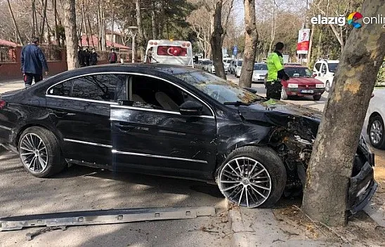 Otomobil Ağaca Çarptı