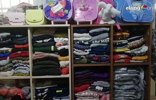 Palu'da ihtiyaç sahipleri için giyim mağazası ve sosyal market kuruldu