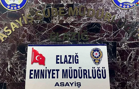 Elazığ polisi suçlulara göz açtırmıyor!