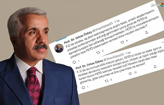 Prof. Dr. Orhan Özbey'den Fırat Üniversitesi'nde FETÖ iddiası!