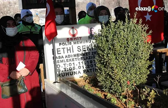Şehit polis Fethi Sekin, vefatının 5. yılında kabri başında anıldı