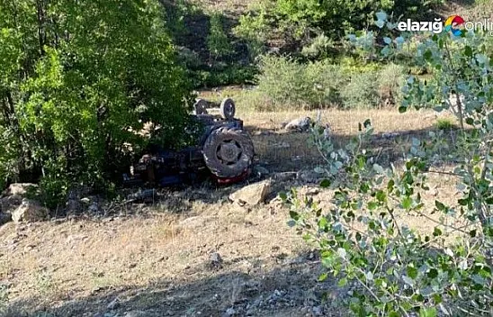 Uçuruma yuvarlanan traktörden atlayarak kurtuldu